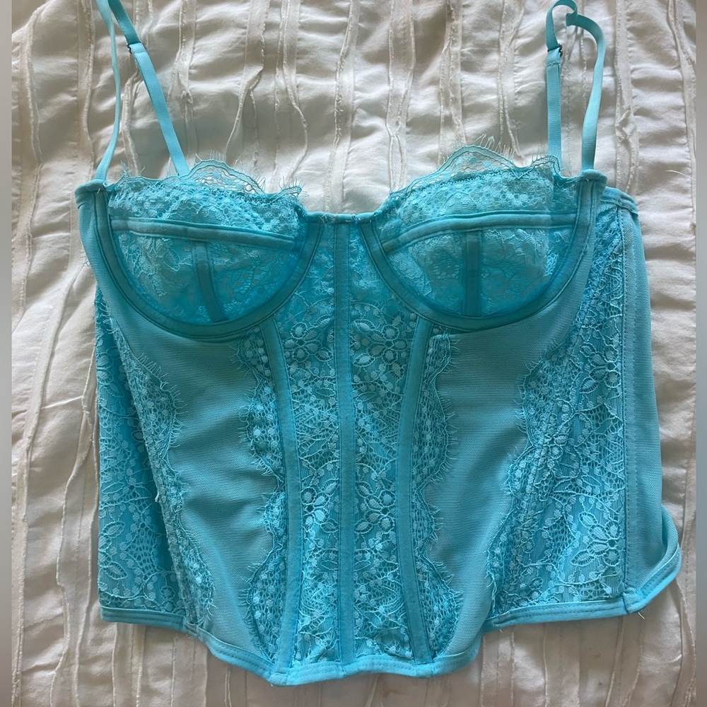 Turquoise Urban Outfitters Corset Top🩵